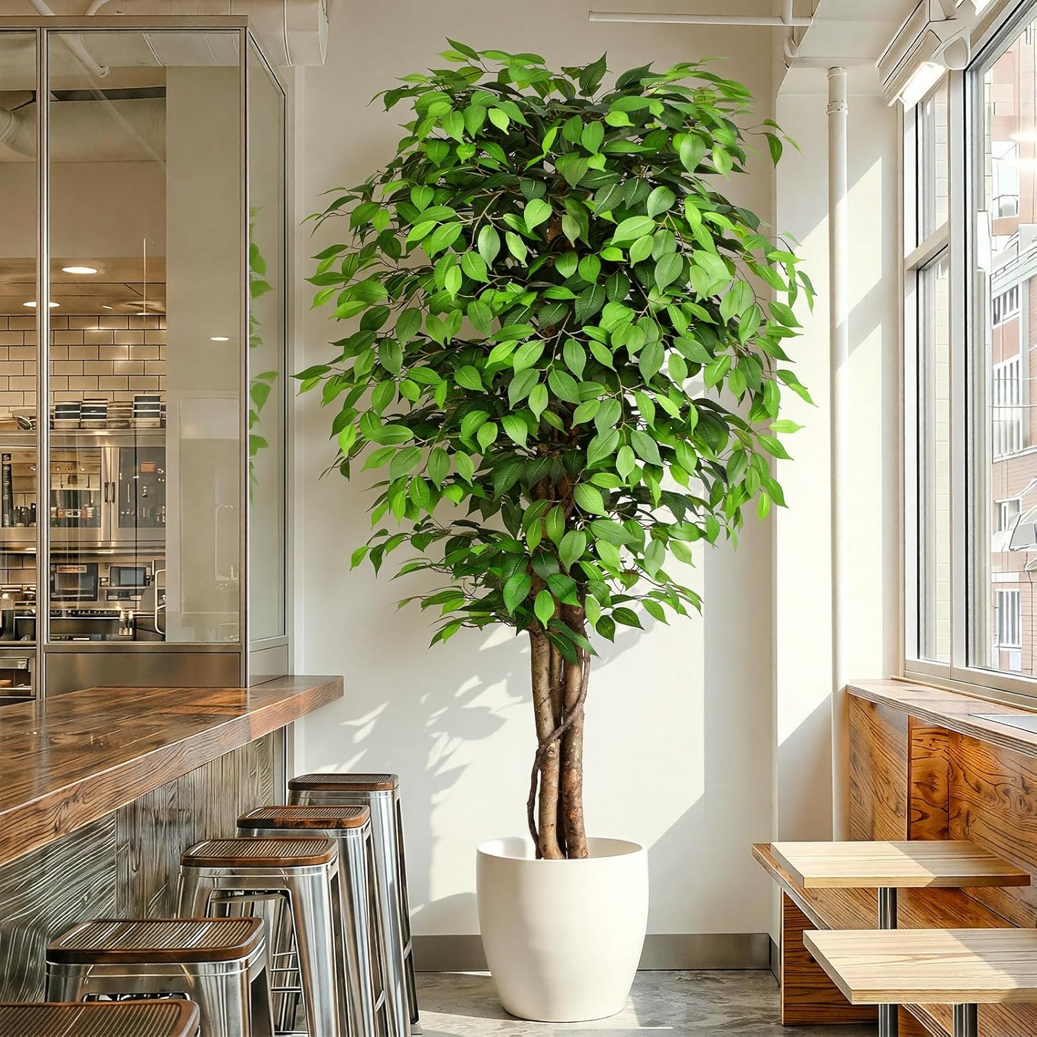 Lifelike Artificial Ficus Tree - огляд і ціна Ficus Lyrata Tree